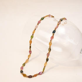 订购8周到｜Tityaravy-Jati-彩色 碧玺 串珠 项链［法国设计师］