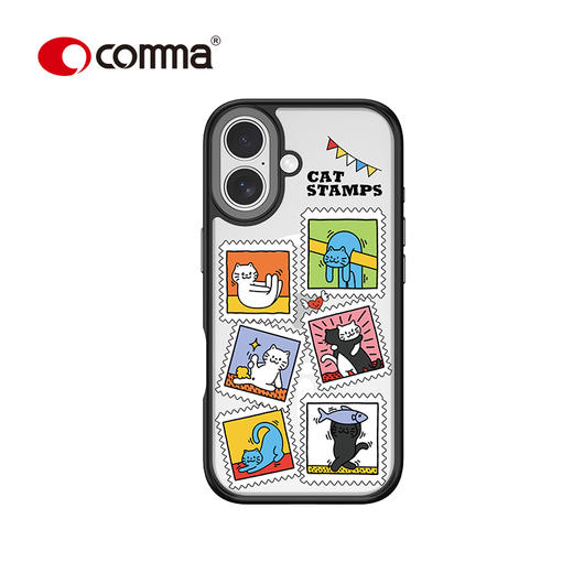 COMMA珂玛 iPhone 系列 文创系列拼贴防摔磁吸保护壳-17 系列 商品图10