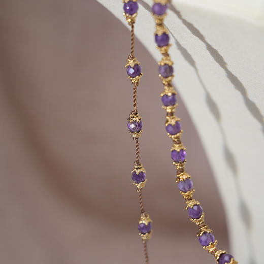 订购8周到｜Tityaravy-Peony-紫水晶 项链［法国设计师］ 商品图2