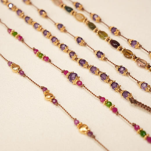 订购8周到｜Tityaravy-Peony-紫水晶 项链［法国设计师］ 商品图4