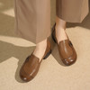 西村名物2025年秋季新款舒适软底软面百搭深口单鞋乐福鞋T25CM31251 商品缩略图2