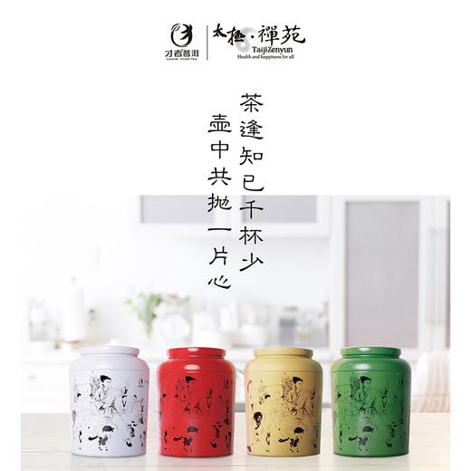 【7年老茶】太极禅苑 2018年 云上太极龙珠系列 铁罐装小沱茶 300g/罐 商品图0
