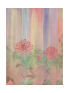 陈汉青《花间意·虹》版画