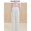 MAXRIENY垂感直筒裤显瘦气质白色高腰时尚外穿休闲裤(货号:MS85PA518) 商品缩略图4