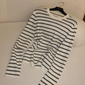 【预售7天】良木礼绵羊毛条纹衫（Q2584254）