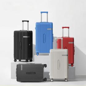 自然醒五轮大容量24寸抗摔双层防爆拉链行李箱马卡龙色拉杆箱YS6039