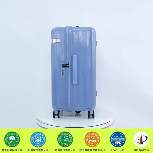 自然醒五轮大容量24寸抗摔双层防爆拉链行李箱马卡龙色拉杆箱YS6039 商品图4