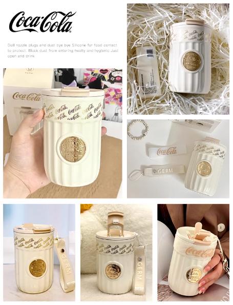 GERM格米可口可乐联名款徽章系列保温杯 ( 400ml月曜黑) 商品图3