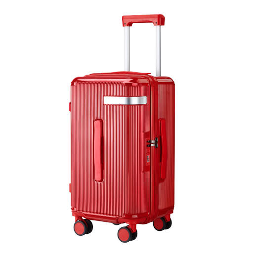 自然醒五轮大容量24寸抗摔双层防爆拉链行李箱马卡龙色拉杆箱YS6039 商品图8