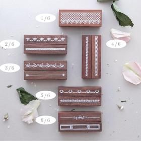 蕾丝边线木绽放的灵魂 百搭手帐ins风Blooming Soul