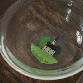 【苏州】日本中古TOYO东洋印花玻璃碗X1198