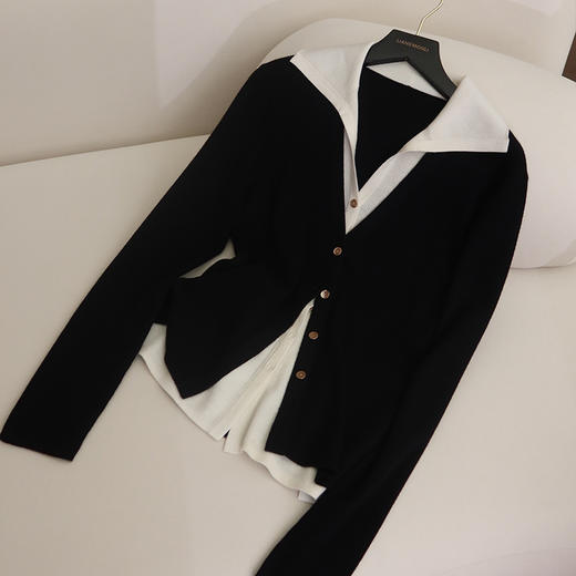 良木礼绵羊毛假两件（Q2584257） 商品图0