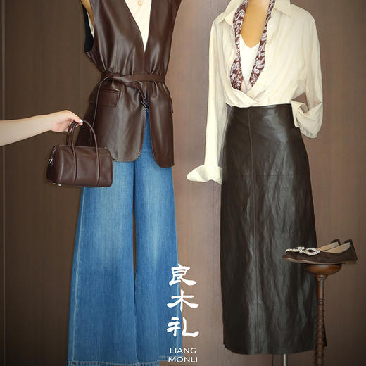 【特价不退不换】良木礼莱赛尔阔腿裤(Q2591406) 商品图4