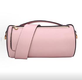 Burberry  时尚手提斜挎圆桶包 女款 粉色
