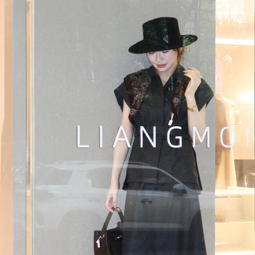 良木礼绵羊毛无袖外套（腰带）（Q2582125） 商品图0