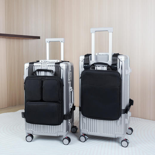 自然醒行李箱外挂电脑马甲包轻便15寸笔记本手提包男士商务通勤双肩背包YS50025003 商品图1