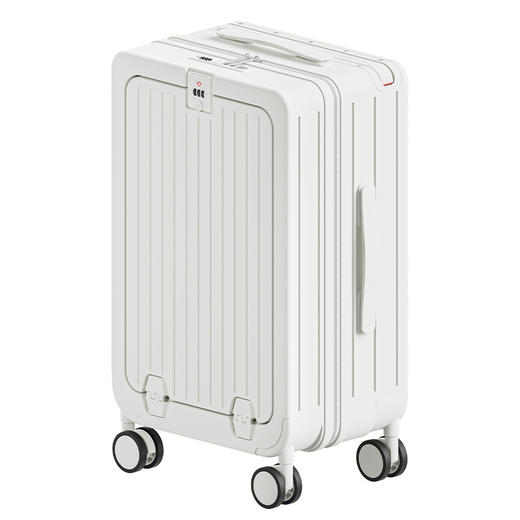 自然醒一键前开多功能20寸登机箱弹跳宽拉杆行李箱YS6088 商品图7