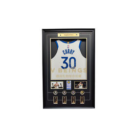 收藏系列 库里 勇士队30号白色 三分王铭文 亲笔签名球衣