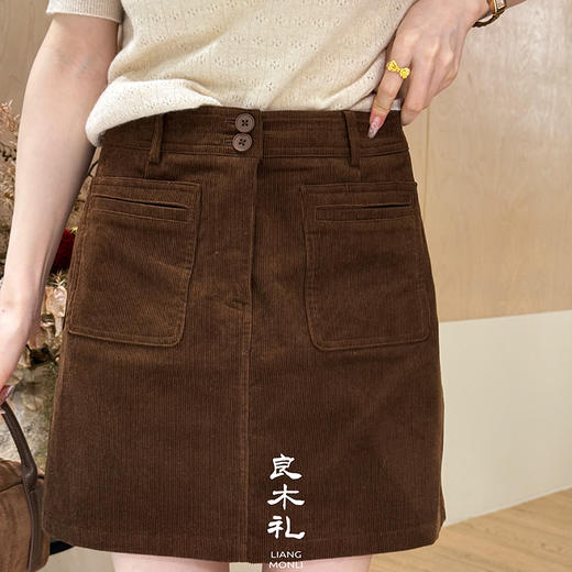 良木礼灯芯绒半裙(Q259117) 商品图0