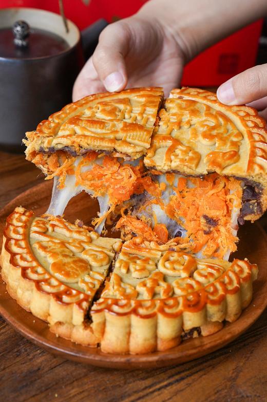 红豆麻薯肉松蛋黄·大月饼 商品图0