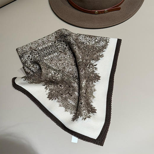 【不退不换】【预售7天】良木礼丝毛方巾（Q258470） 商品图0