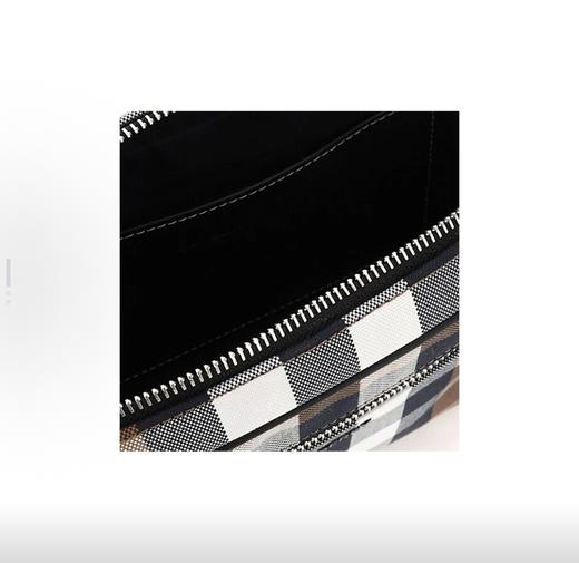 Burberry博柏利 经典格纹印花 棉质帆布 帆布包腰包 男款 多色 商品图3