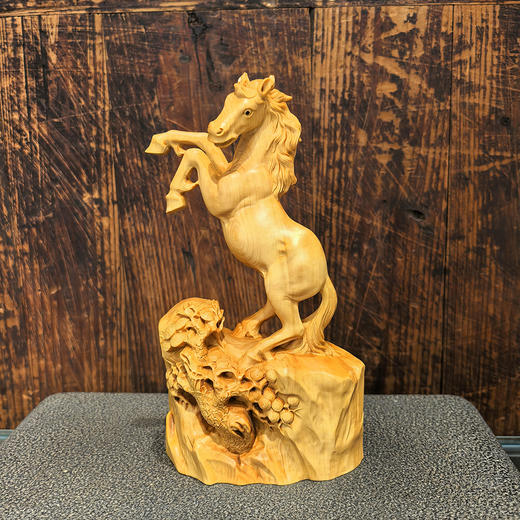 新款立马成功°黄杨木摆件 商品图0