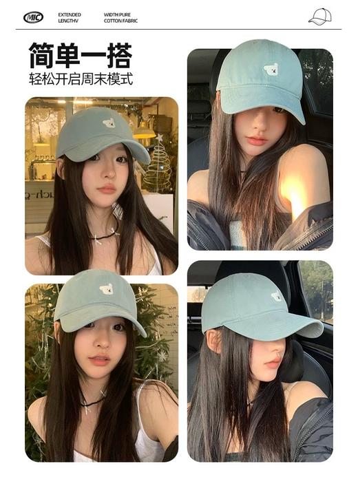 秋暮红系列棒球帽 商品图4