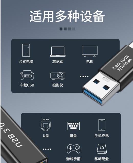 严选【弯头USB3.0母转type-c公】转接头延长转换1个 商品图2