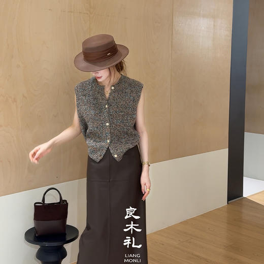 【预售7天】良木礼羊皮半裙(Q2591824) 商品图5