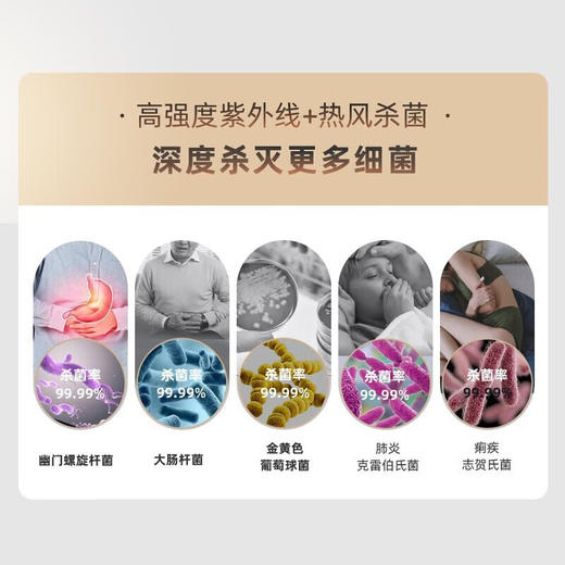 小熊厨房碗筷餐具收纳消毒柜保洁柜烘干柜30L【不支持补差，非质量问题不退不换】S 商品图2