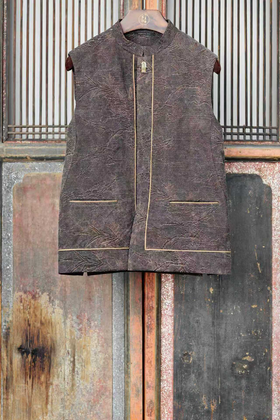 盛唐牡丹 | 梅竹纹香云纱男士马甲