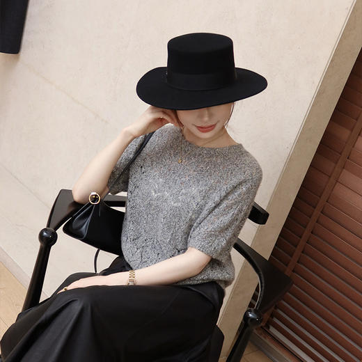 【不退不换】良木礼山羊绒圆领套衫（Q2584551） 商品图0