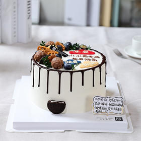 鲜果蛋糕-新鲜芒果与百利脆脆片夹心，有进口动物淡奶油和混合乳脂奶油可选