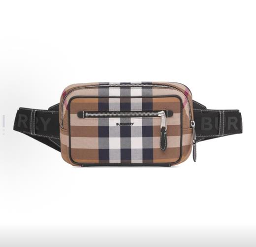 Burberry博柏利 经典格纹印花 棉质帆布 帆布包腰包 男款 多色 商品图0