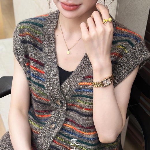 【特价不退不换】【预售7天】良木礼山羊绒马甲（Q259141） 商品图0