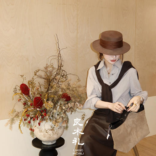 【预售7天】良木礼条纹衬衫（Q259104） 商品图0