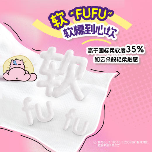 洁云柔巾FUFUSOUL悬挂式180抽洁面巾 2提 商品图5