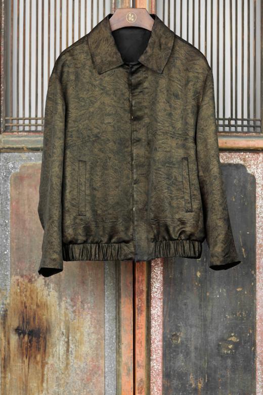 盛唐牡丹 | 暗金香云纱男士外套 商品图0