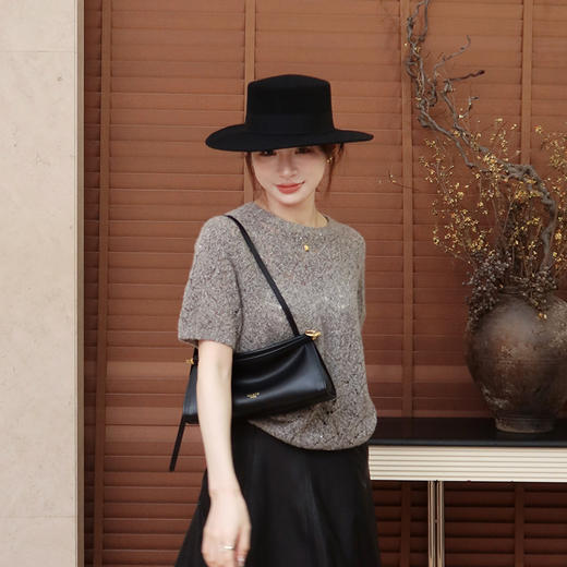 【不退不换】良木礼山羊绒圆领套衫（Q2584551） 商品图1