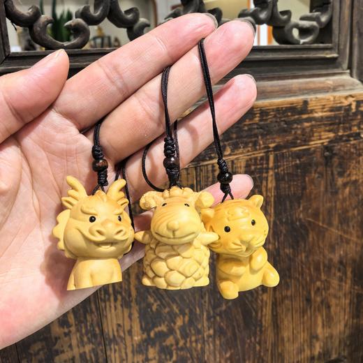 十二生肖°黄杨木小挂件 商品图1