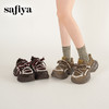 Safiya/索菲娅2025艺术家联名松果系带轻便增高加绒厚底老爹鞋SFD4112035 商品缩略图8
