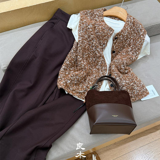 【预售7天】良木礼山羊绒圆领马甲（Q2584511） 商品图4