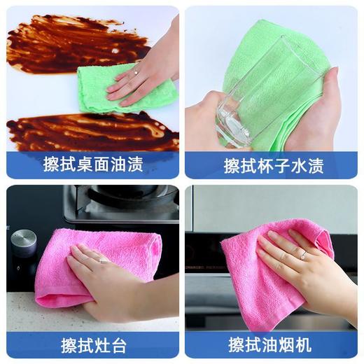 洗碗布 不沾油易清洗 刷锅洗碗巾 木质纤维/袋厨房抹布易清洗专用(颜色随机) 商品图5