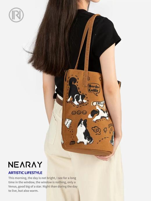 采绎来帆布单肩包 商品图10