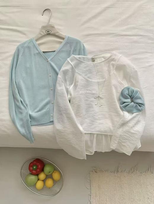 【自营】天丝棉！8939 多穿款82%天丝棉超仙两件套长袖小衫-喜出 商品图2