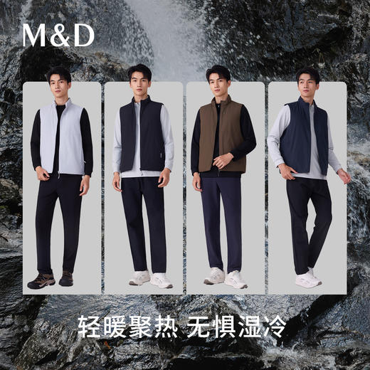 【名盾】户外马甲，一体科技棉，轻暖防风、防雨不易起球M0CB56Y54B 商品图4