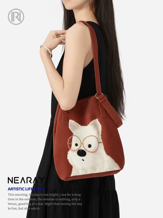 采绎来帆布单肩包 商品图8