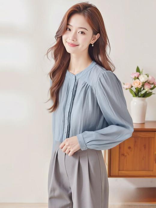 冰点价！仅限11.11！退货勿拍【秋新品】古泥品牌7915圆领长袖小衫-喜出 商品图2