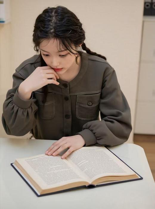 【秋新品】古泥品牌7693休闲明线短款休闲外套-喜出 商品图2